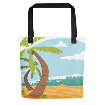 BURBUMOJI TOTE BAG ISLAND LIFE