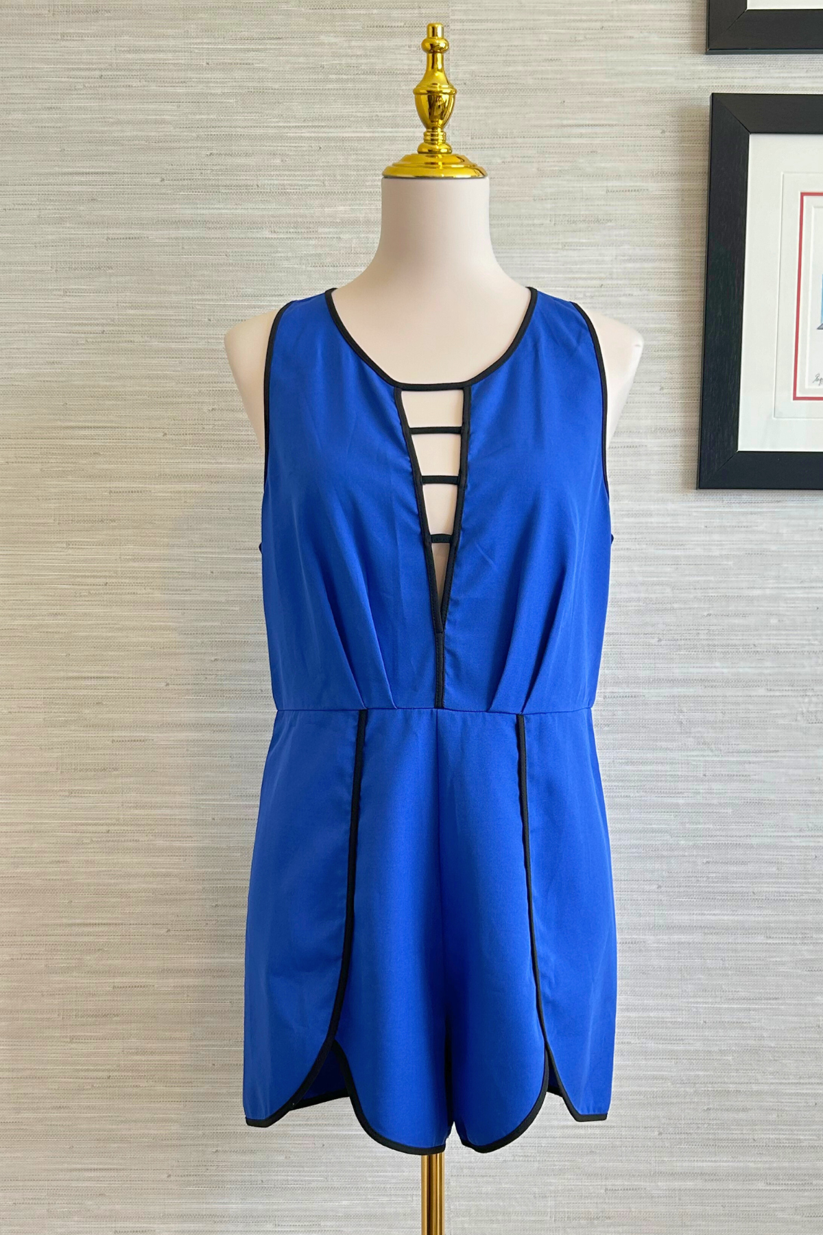 ANGELIQUE BY BURBU ROMPER BLUE